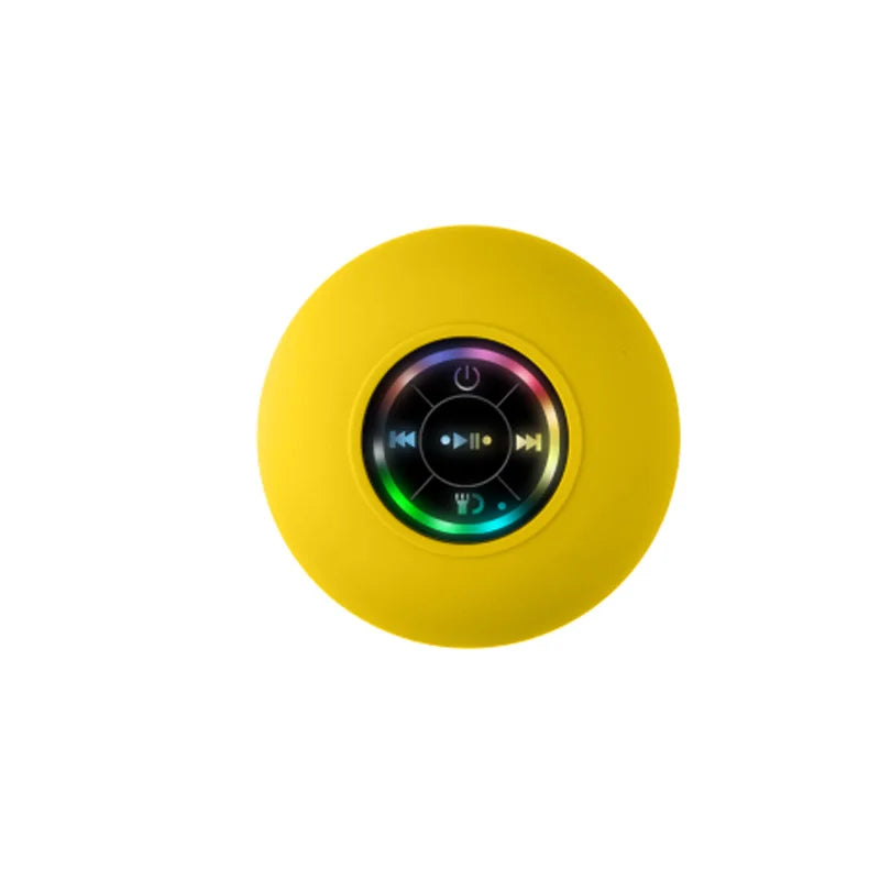 Portable Waterproof Suction Cup Bluetooth Speaker with RGB