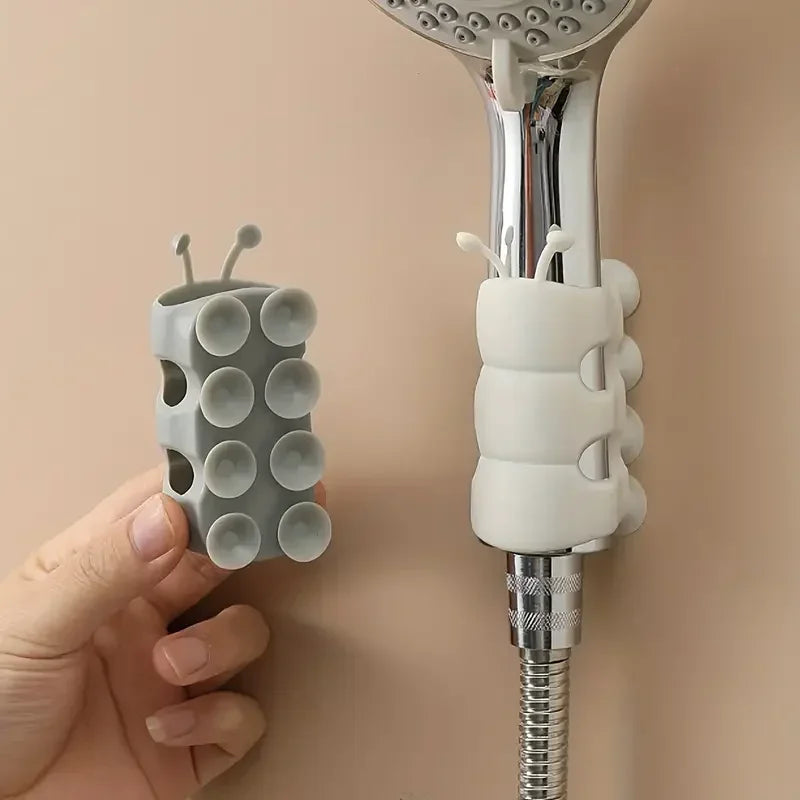 Removable Silicone Suction Cup Wall Mounted Showerhead Holder (2 pcs)